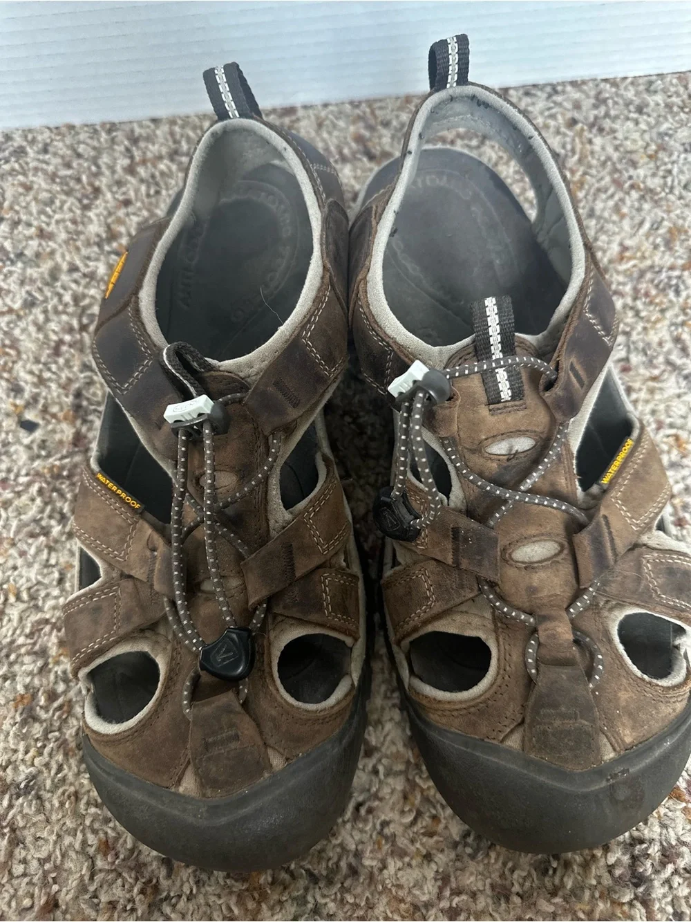 Keen Brown & Black Closed-Toe Trail Sandals